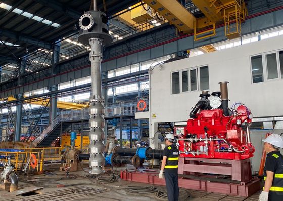 Dieselmotorfahrergetriebene vertikale Turbinenpumpe