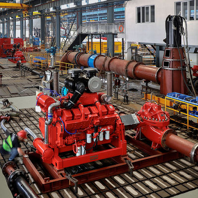 Brandbekämpfung mit UL-Zulassung Dieselmotor Antriebsfeuerpumpe mit Split Case Feuerpumpe auf 500GPM @ 115PSI