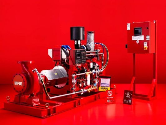 38KW UL Liste Dieselmotor angetrieben Feuerwasserpumpen Ende Saugpumpe