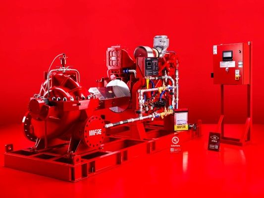 UL FM Dieselmotoren Feuerpumpen-Set Horizontales Spaltgehäuse Feuerlöschpumpen