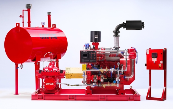 500-5000 GPM Durchflussgeschwindigkeit Niedriggeschwindigkeits Dieselmotor Feuerpumpe Fahrer mit Kühleinheit Wärmeaustausch und Durchflussgeschwindigkeit 500-5000 GPM