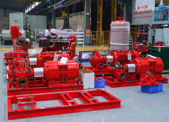 Süßwasser-/Meerwasser-UL-FM-Diesel-Feuerlöschpumpe Standby-Leistung 29 kW-772 kW für Brandschutz 3500 GPM