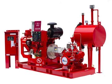 Mehrstufige 1000GPM @ 130PSI Dieselmotor Antrieb Feuerpumpe mit Horizontal Split Case Feuerpumpe