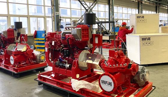 2000 GPM 1480 RPM Dieselmotor Split Case Zentrifugalpumpe zur Brandbekämpfung