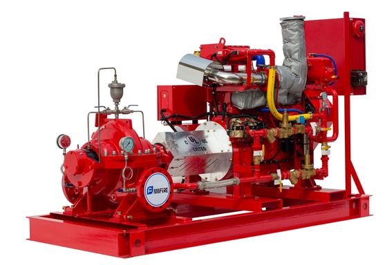 5000GPM 174PSI Dieselmotor UL FM Split Case Feuerpumpe mit Tornatech-Steuerung Dieselmotor angetrieben Feuerpumpe