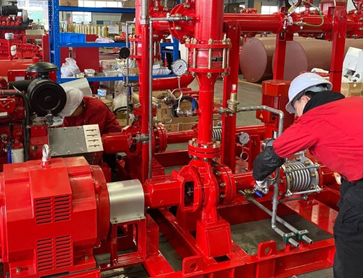 Ductile Cast Iron Fire Fighting Pump System 1500GPM@160PSI High Precision