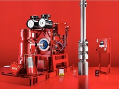 Zentrifugalmotor Antrieb Vertikal Turbine Feuerpumpe Duktile Gusseisen Gehäuse